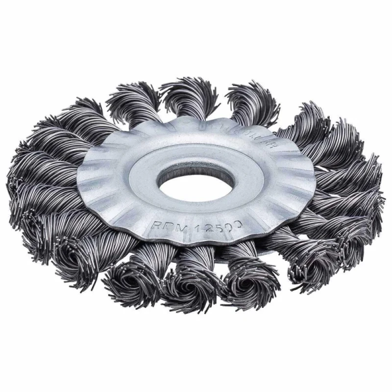 ESCOVA CIRCULAR ENTRANÇADO AÇO CARBONO 4.1/2X1/2 - KALA