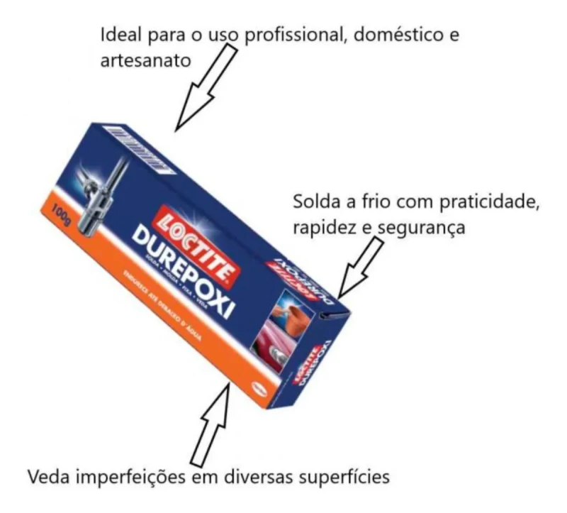 DUREPOXI MASSA 100G -  LOCTITE