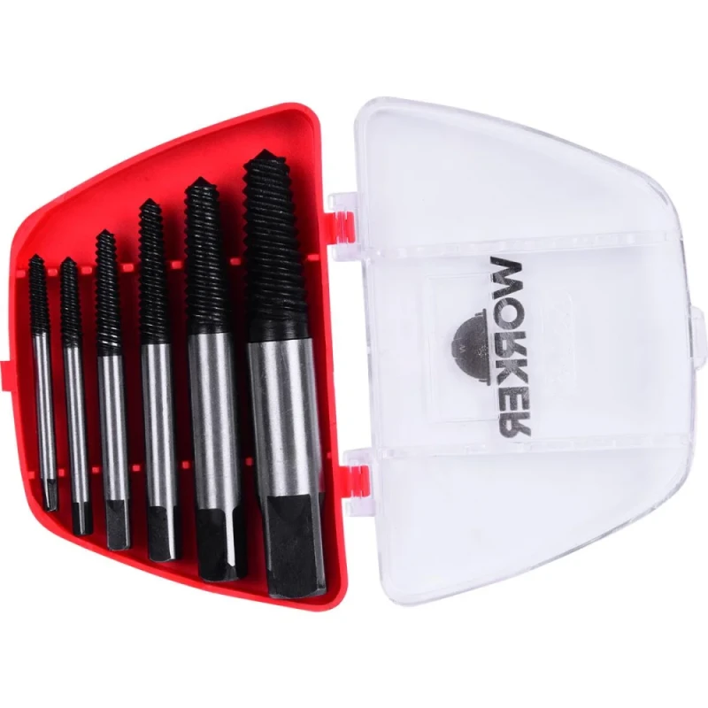 JOGO DE EXTRATOR DE PARAFUSOS 6 PEÇAS - WORKER