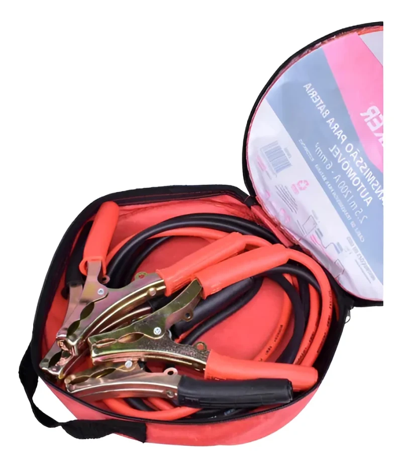 CABO DE BATERIA COM GARRAS 3,5M CAMINHÃO CHUPETA - WORKER