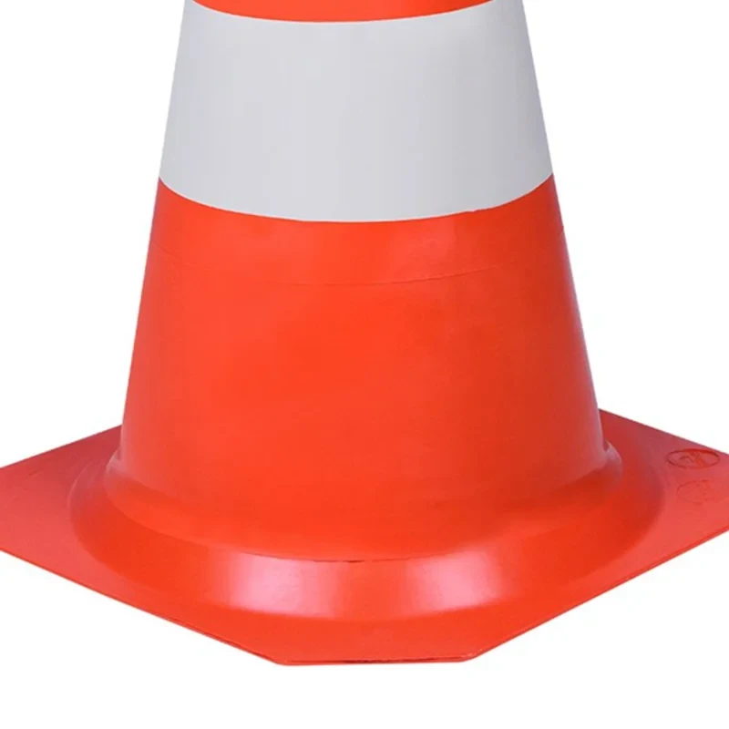 CONE SINALIZAÇÃO EM PVC 50CM LARANJA E BRANCO - WORKER