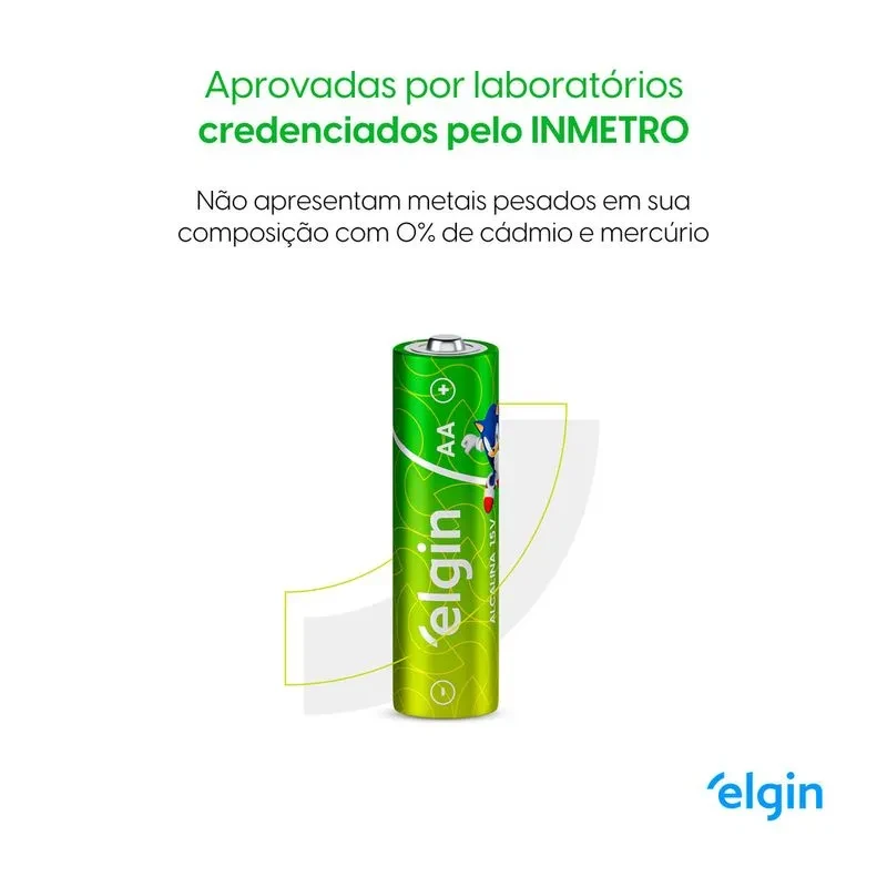 PILHA ALCALINA AA - BLISTER 2 UN - ELGIN