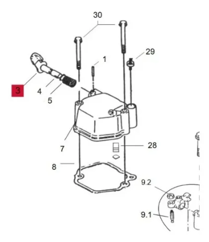 Alavanca Motor Bd 5.07.010.0 - Branco