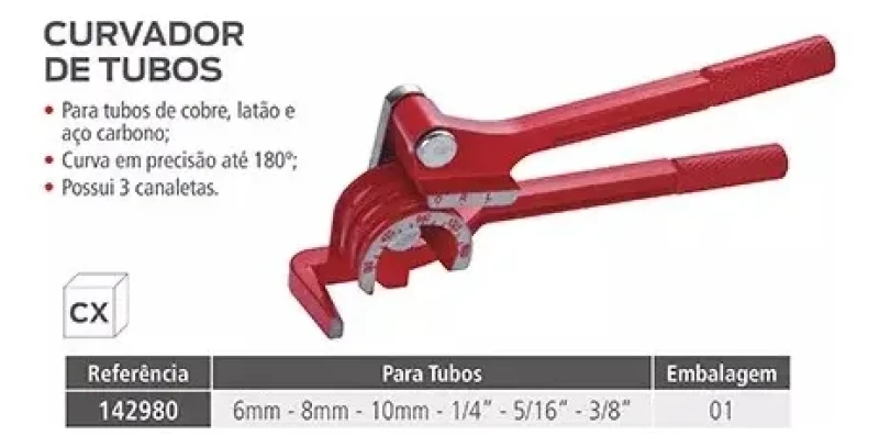 CURVADOR DE TUBOS 3 EM 1 - WORKER