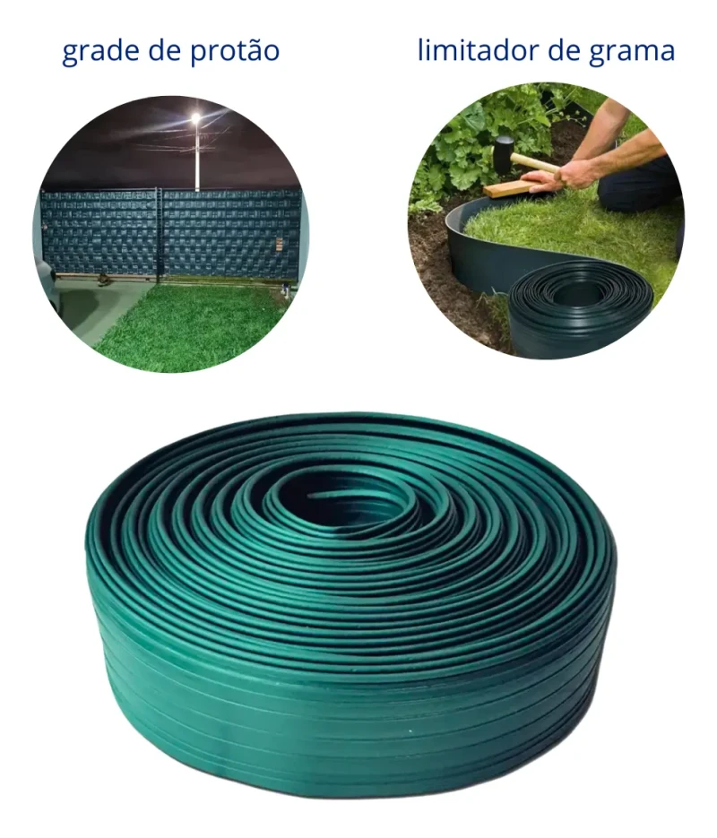 SEPARADOR DE GRAMA FLEXÍVEL 12CM X 50M - KALA