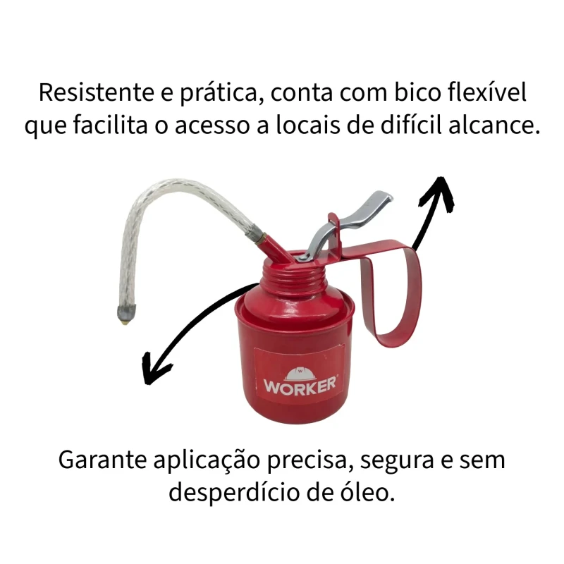 ALMOTOLIA BICO RIGIDO FLEX 250ML - WORKER
